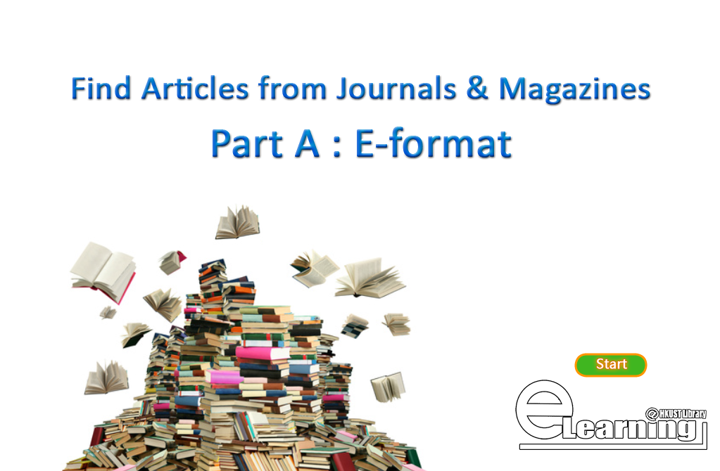 Find Articles from Journals & Magazines Part A : E-format(00:01:47)