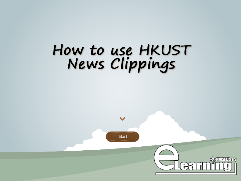 How to use HKUST News Clippings(00:02:28)